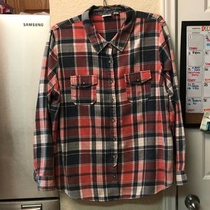 Cato - Women’s Distressed Button Down